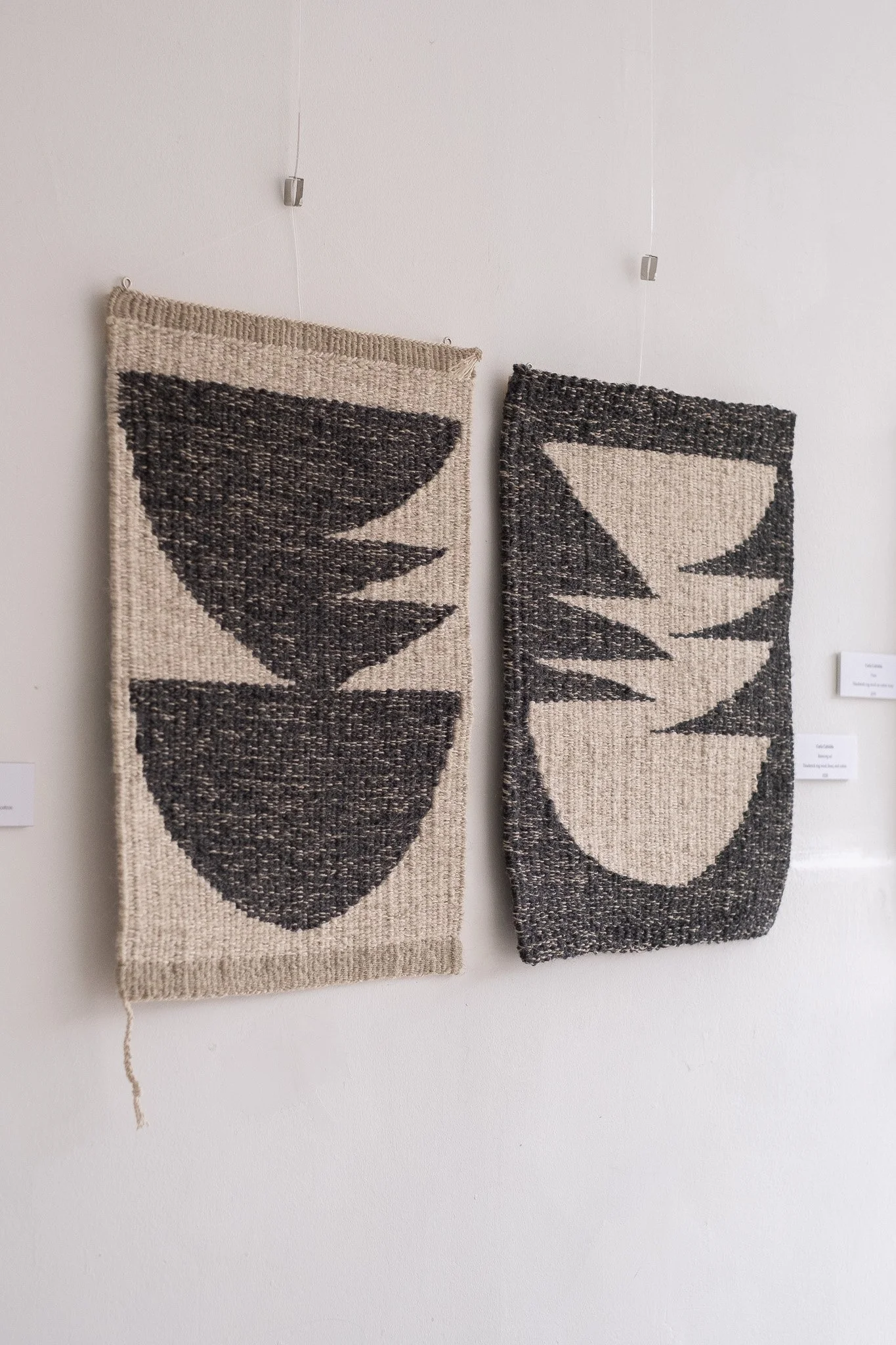 minimalist textile tapestry wall hanging UK