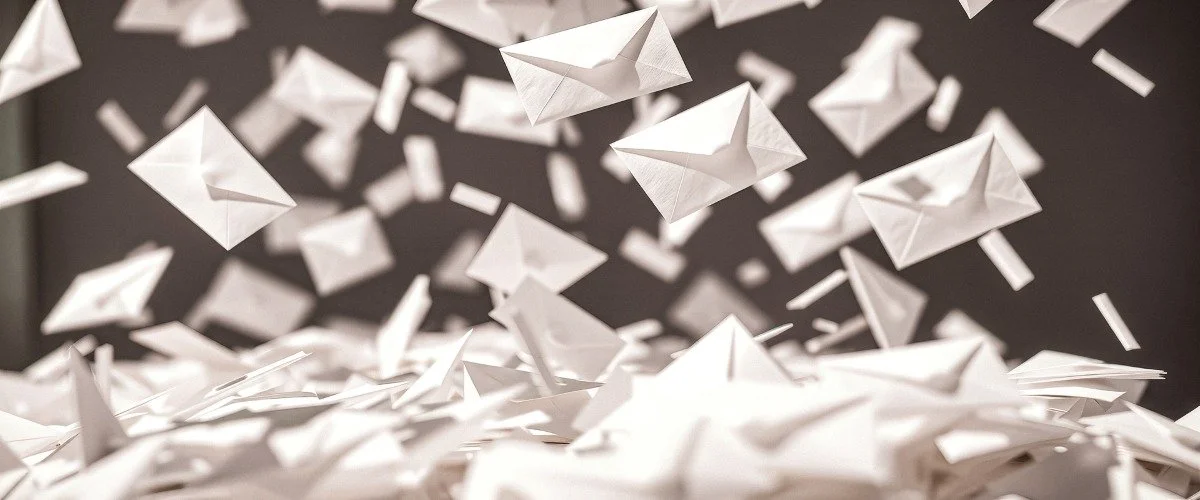 White Envelopes Falling