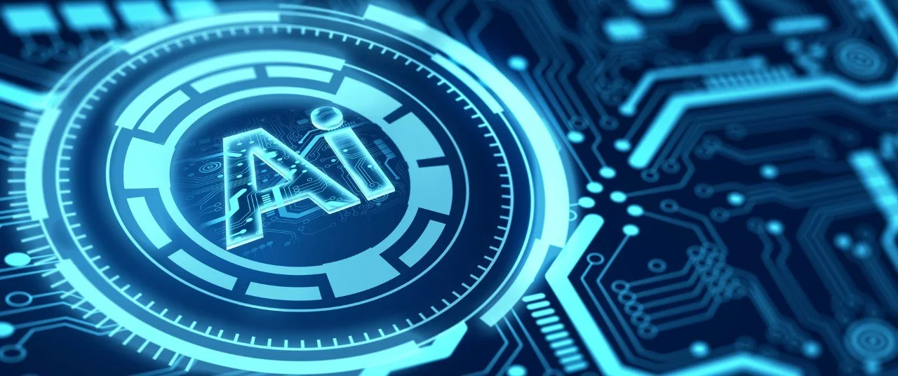 Ai chipset on computer circuit board