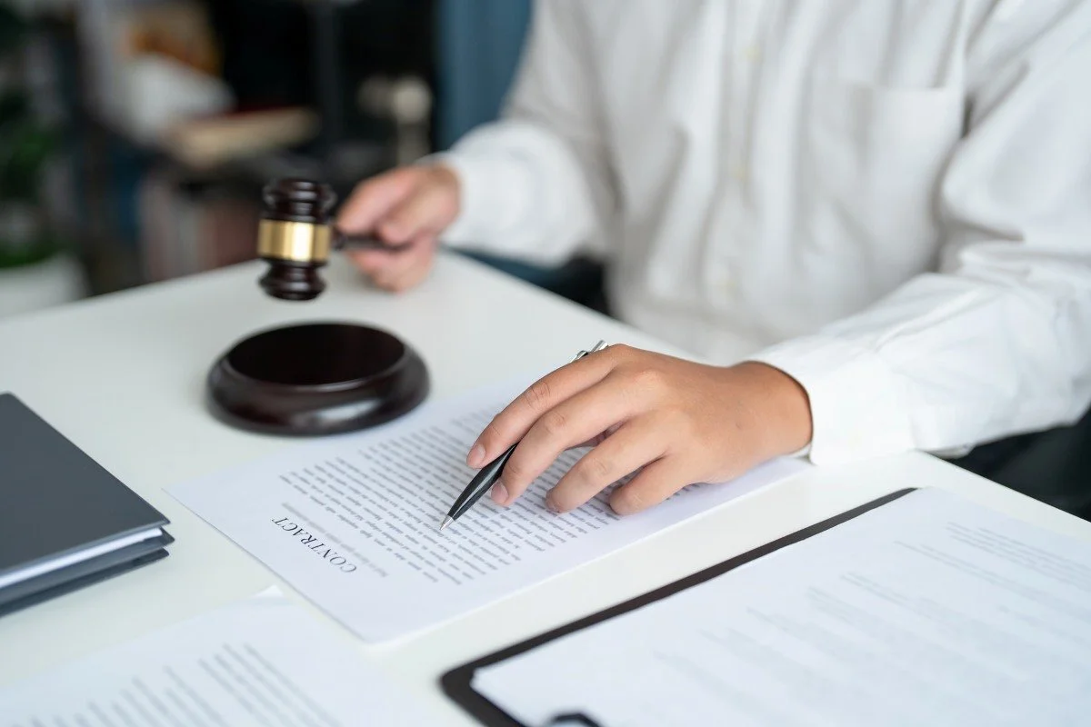 Lawyer businessman in office