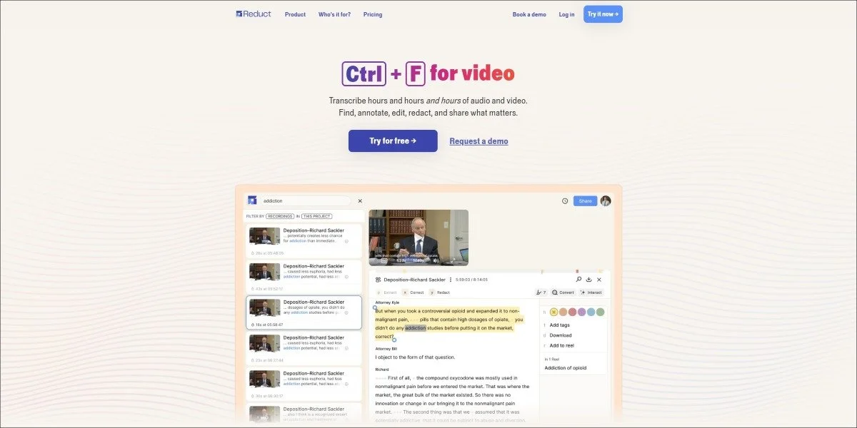 reduct home page