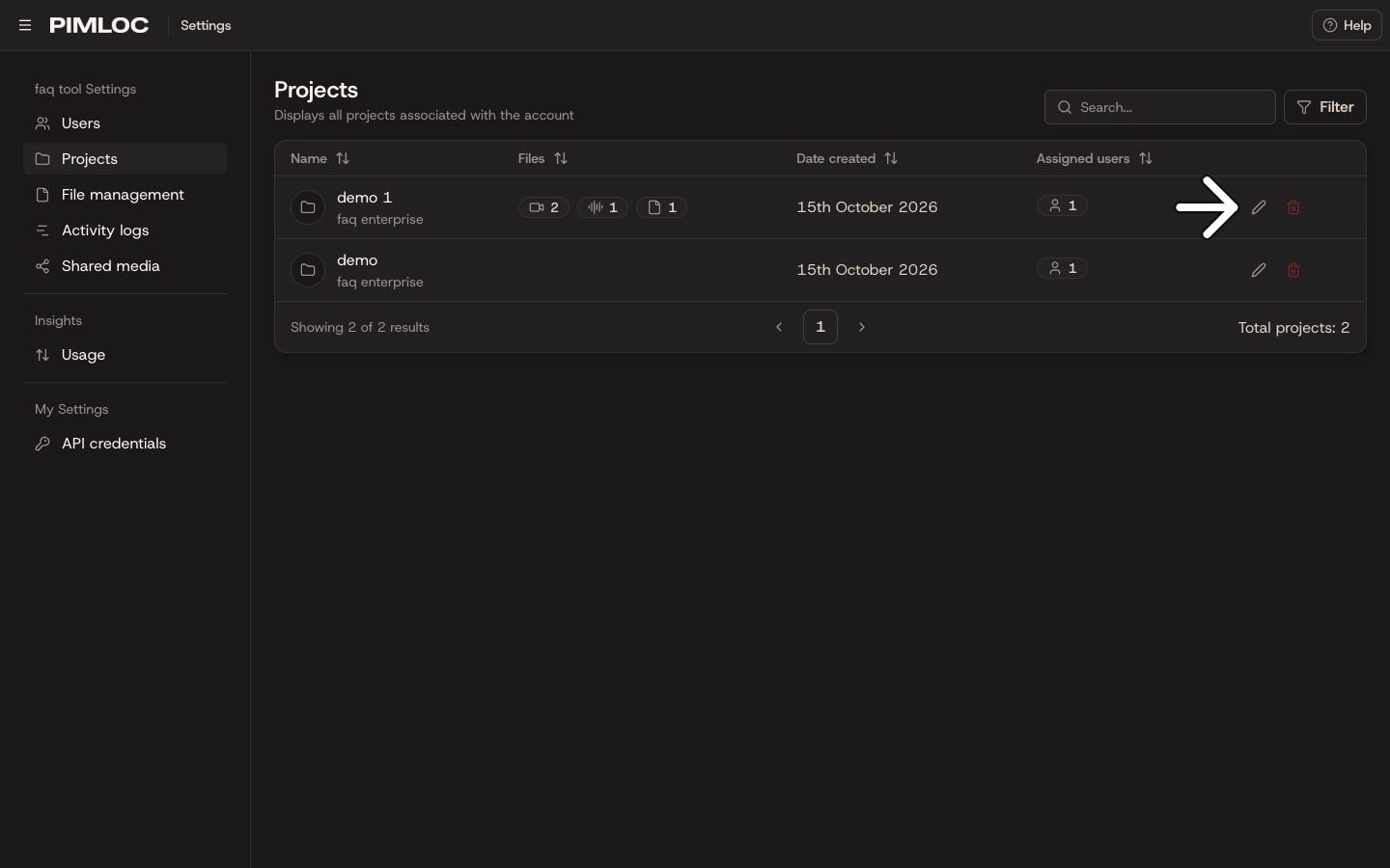 settings-projects-page