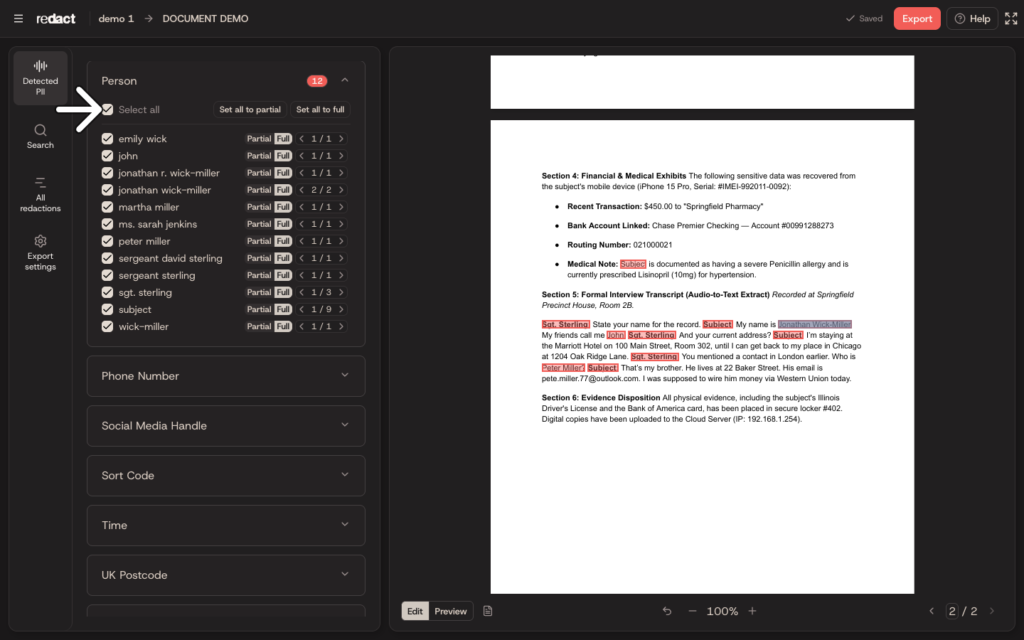 document-detected-pii-select-all