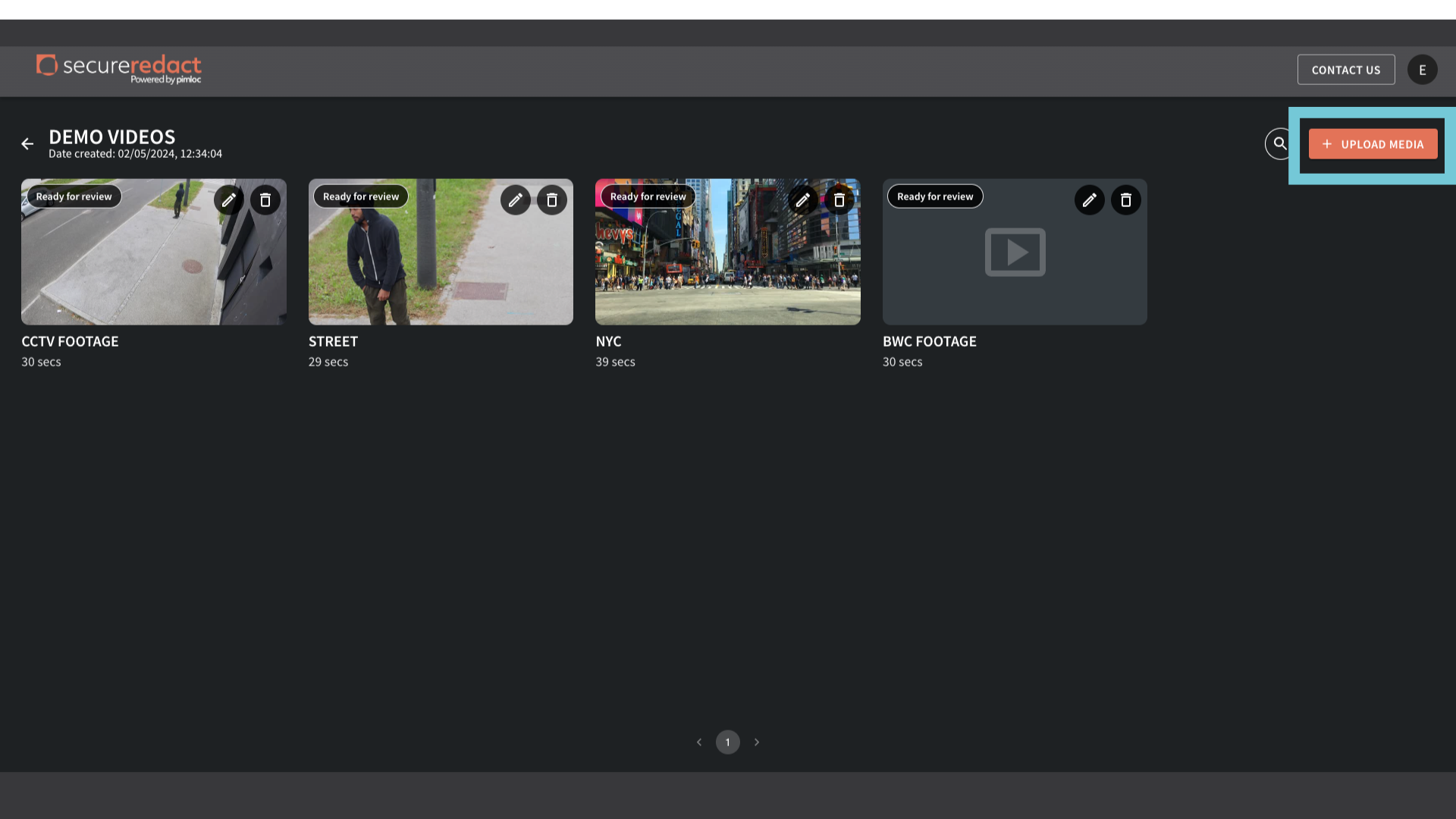Secure Redact Help: How to upload a video — SecureRedact