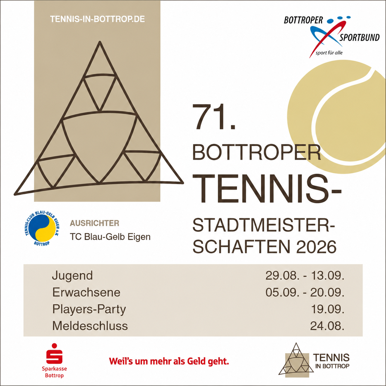 Tennis-Stadtmeisterschaft  Bottrop 2026