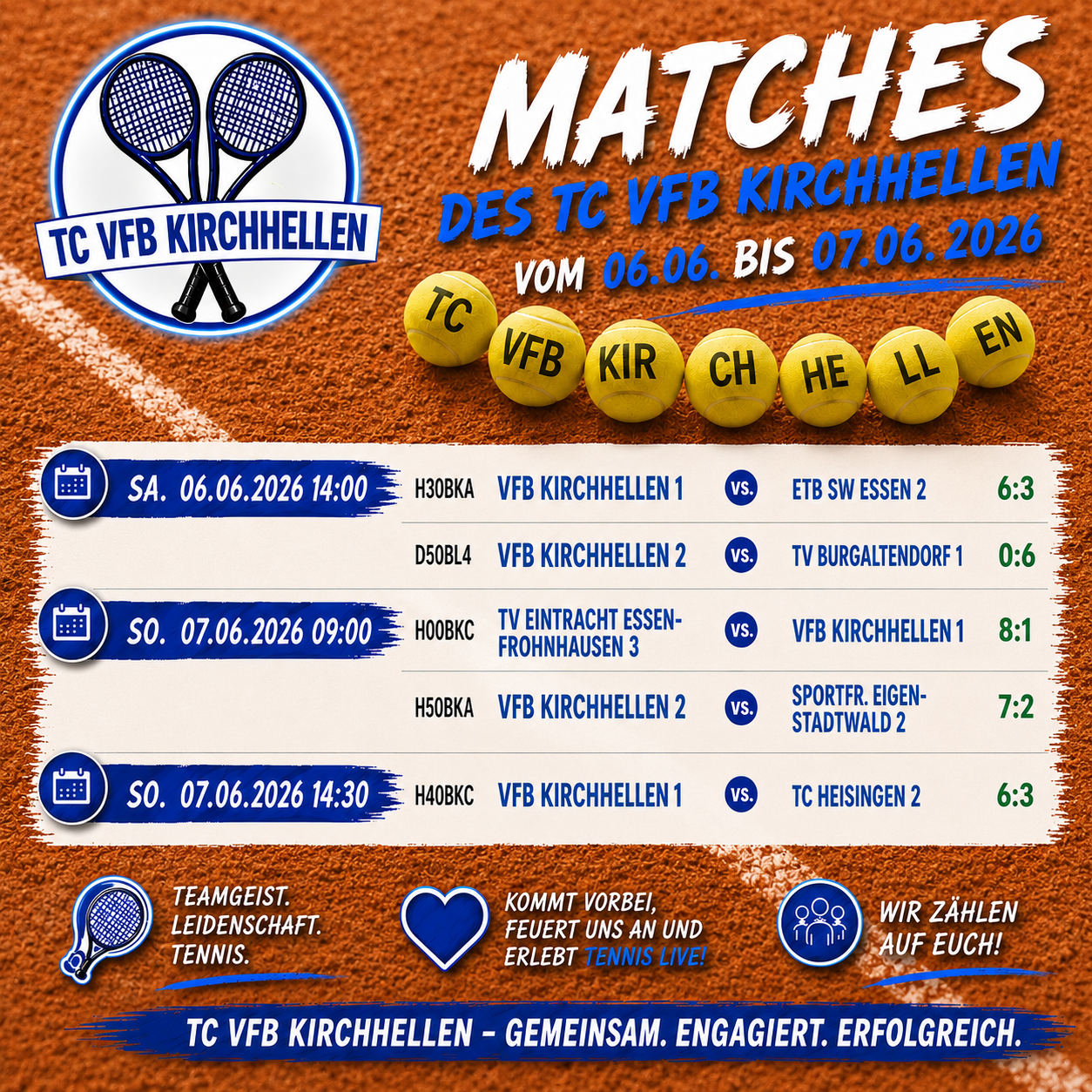 Medenspiele 06.-07.06.26