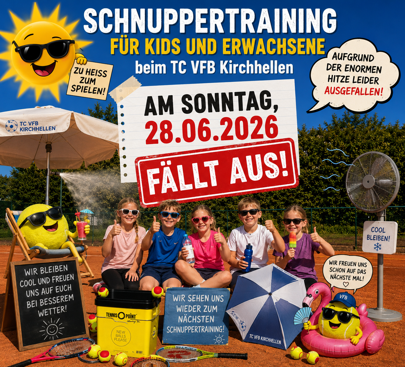 Schnuppertraining am 28.06.2026 fällt aus