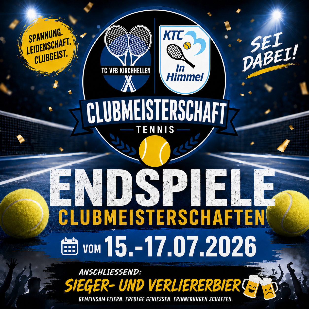 Endspiele Clubmeisterschaften mit anschließendem Bierchen