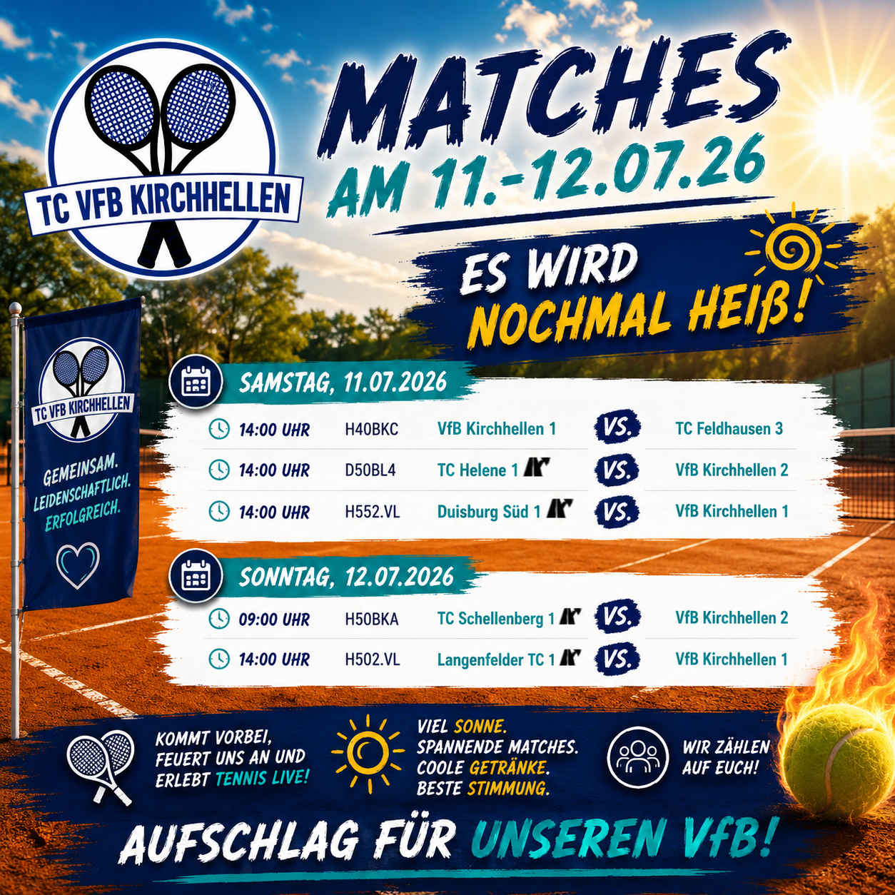 Matches am 11.-12.07.2026