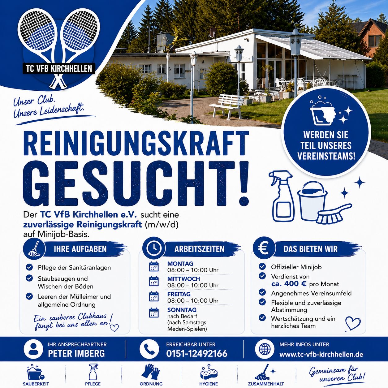 Reinigungskraft gesucht