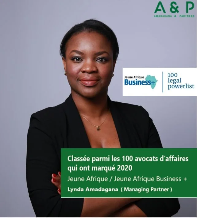 Lynda Amadagana classée parmi les 100 meilleurs avocats d’affaire en Afrique francophone en 2020