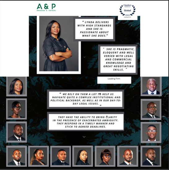 Amadagana &amp; Partners is ranked in the Chambers and Partners  Global Guide 2024
