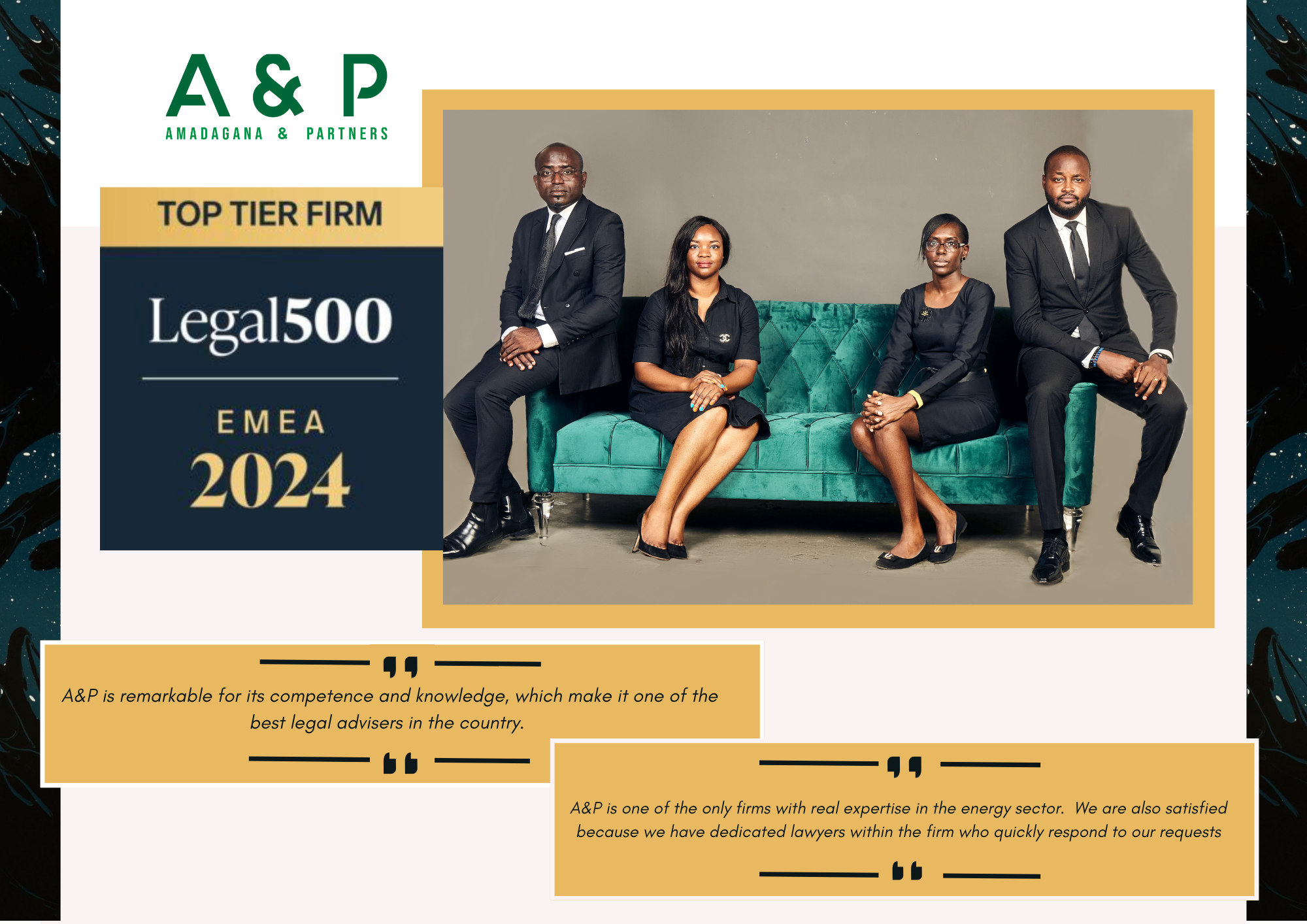 Amadagana &amp; Partners maintain its ranking in The Legal 500 EMEA