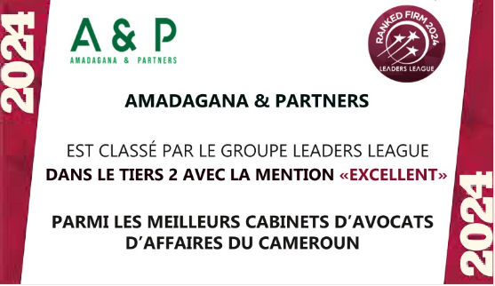 Amadagana est classé parmi les meilleurs cabinets d’avocats en 2024 par Décideurs Magazine