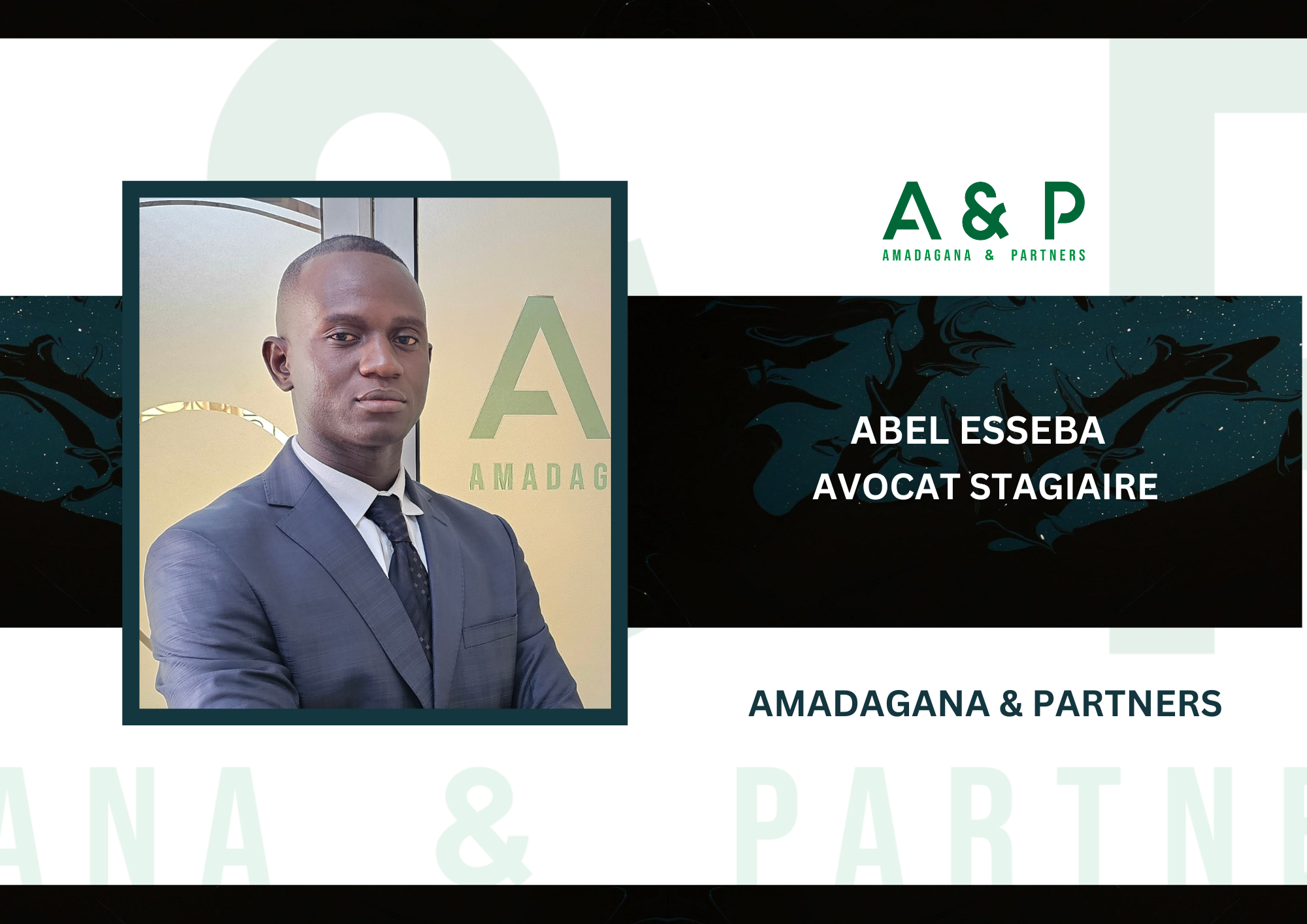 Amadagana &amp; Partners accueille Maitre Esseba