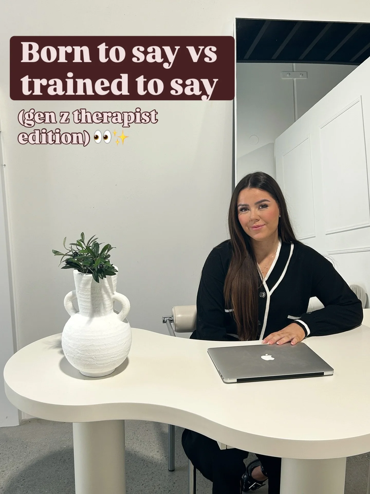 Reflective practice ✨

Sometimes the born to say does show up in the therapy room because therapists are humans &amp; humans are therapists 🤎

#therapist #mentalhealthsupport #genz #reframe