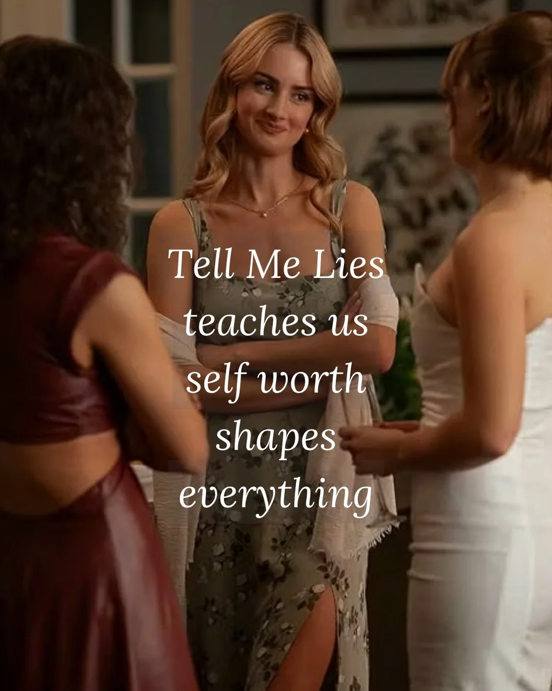 Tell Me Lies is basically a case study in self worth ✨
Not just in toxic relationships but in how self worth shapes every decision we make

When self worth is low, we excuse behaviour that hurts us, we can confuse intensity with connection &amp; ofte