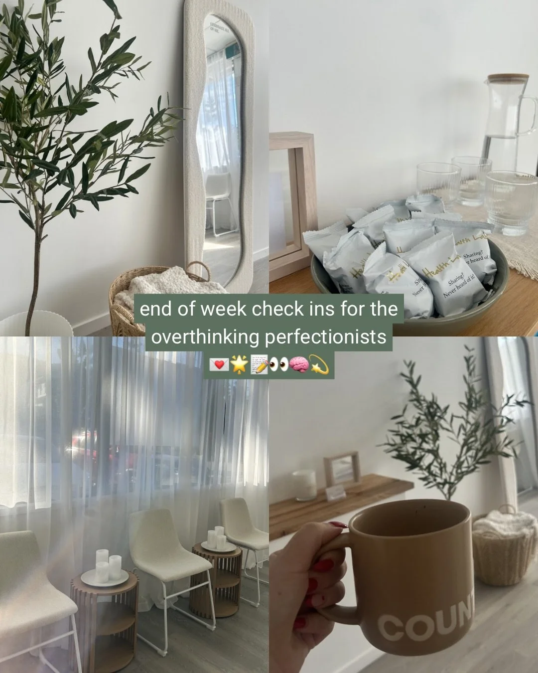 End of week check ins 📝👀

Your weekly reminder that your worth isn&rsquo;t measured by how productive you were OR how you looked doing it!!

If you&rsquo;re someone who overthinks everything you said, did, wore or didn&rsquo;t do &ldquo;well enough