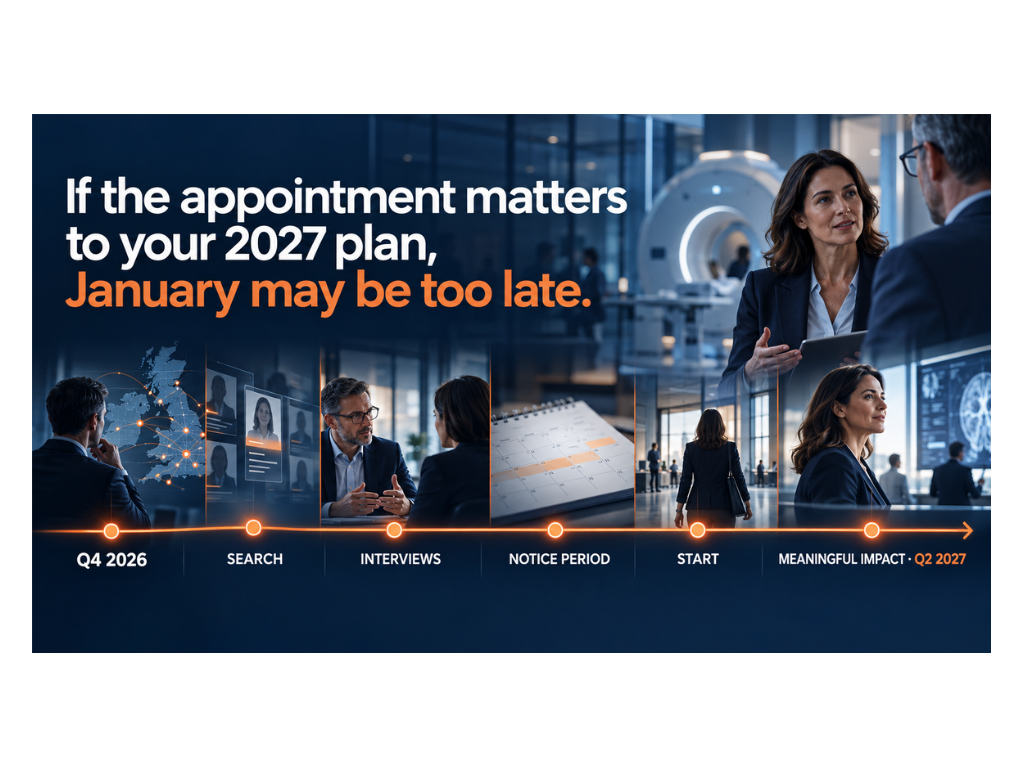 If the appointment matters to your 2027 plan, January may be too late