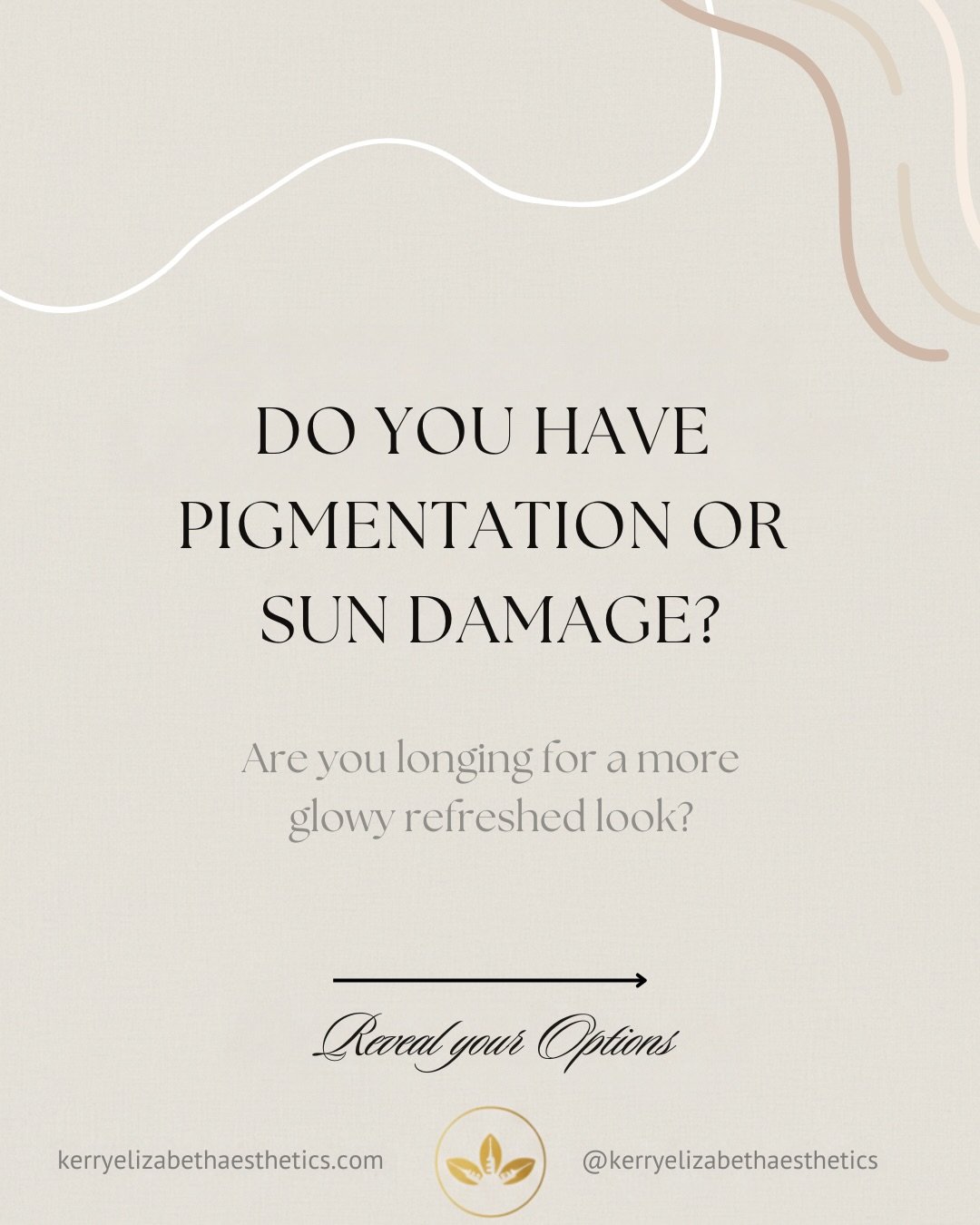 Is Pigmentation or Sun Damage Ruining Your Glow? ✨

We&rsquo;ve got the fix! Say goodbye to sun damage and dark spots with our advanced treatments at Kerry Elizabeth Aesthetics. 

🌿Chemical Peels
✨Carbon Doll Facial
💥IPL Laser Therapy
🧖🏻&zwj;♀️Br