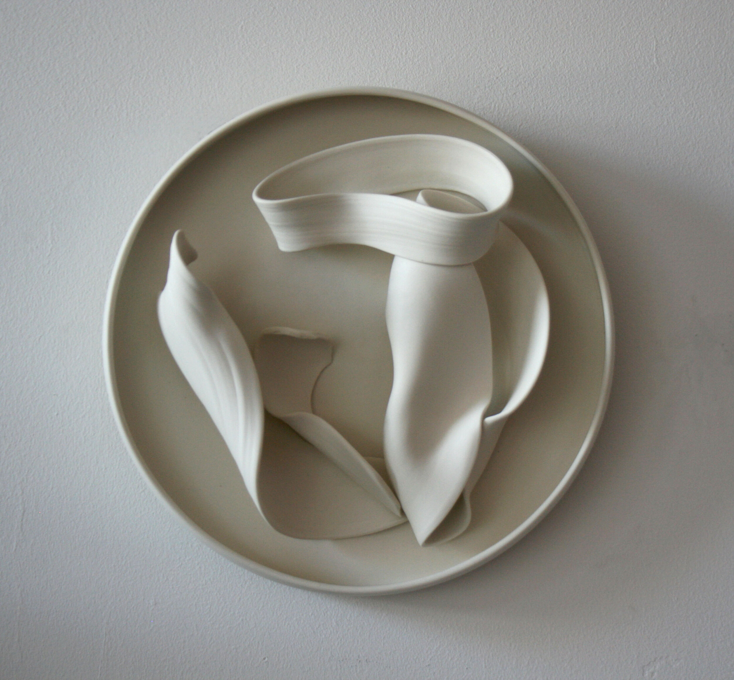 Impermanence (2021) Porcelain wall piece 29cm width, 10cm height