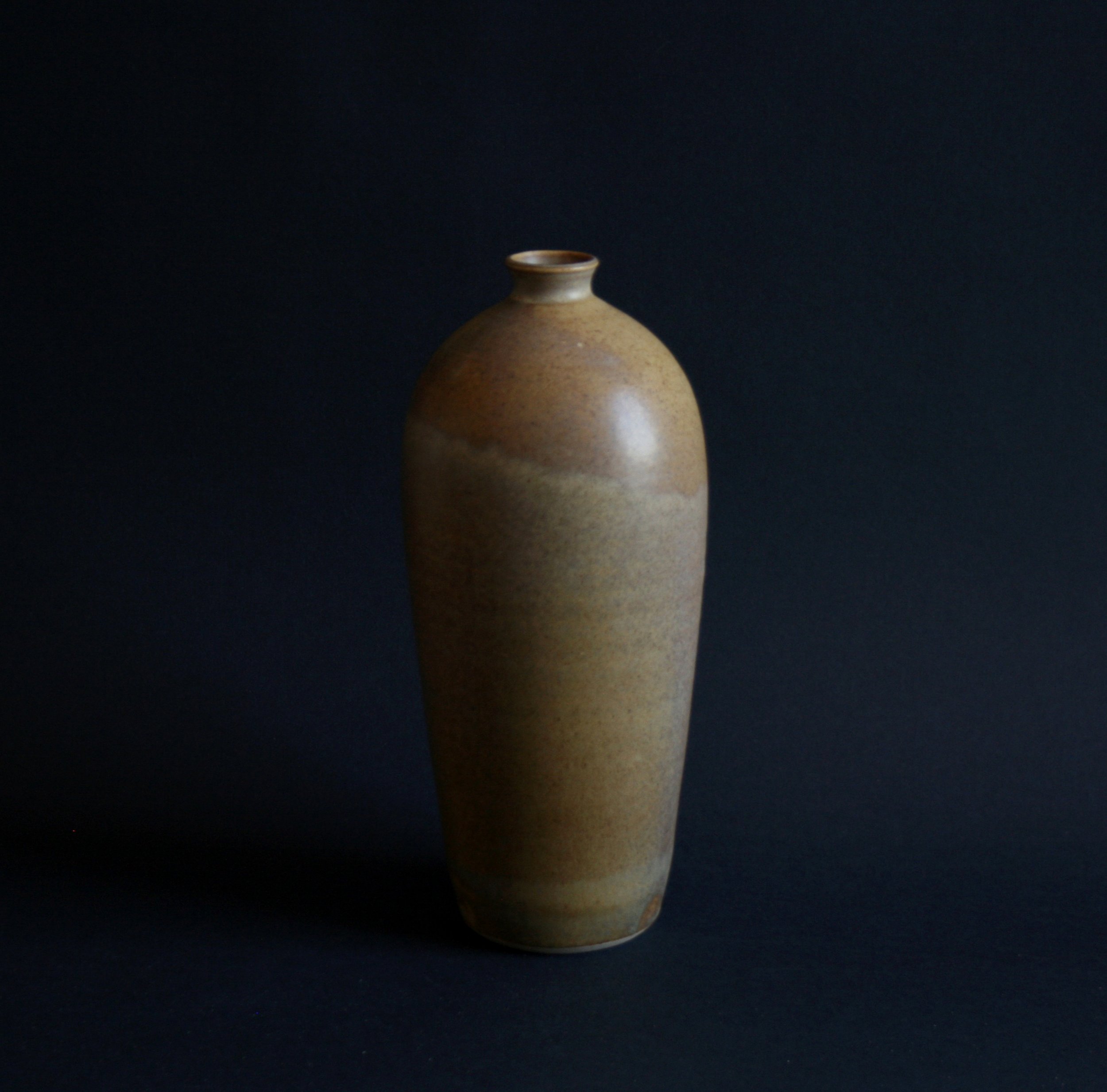 Wood-fired effect, tall bottle vase (2022)