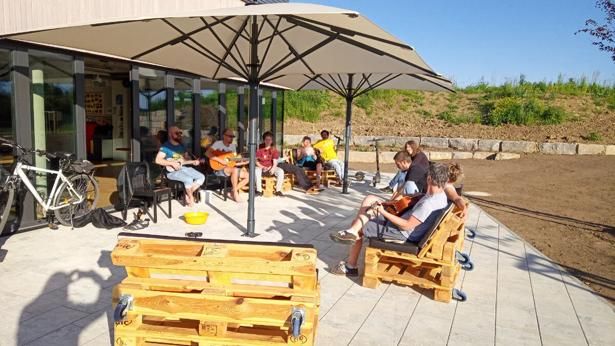 Grillen und Akustik-Session