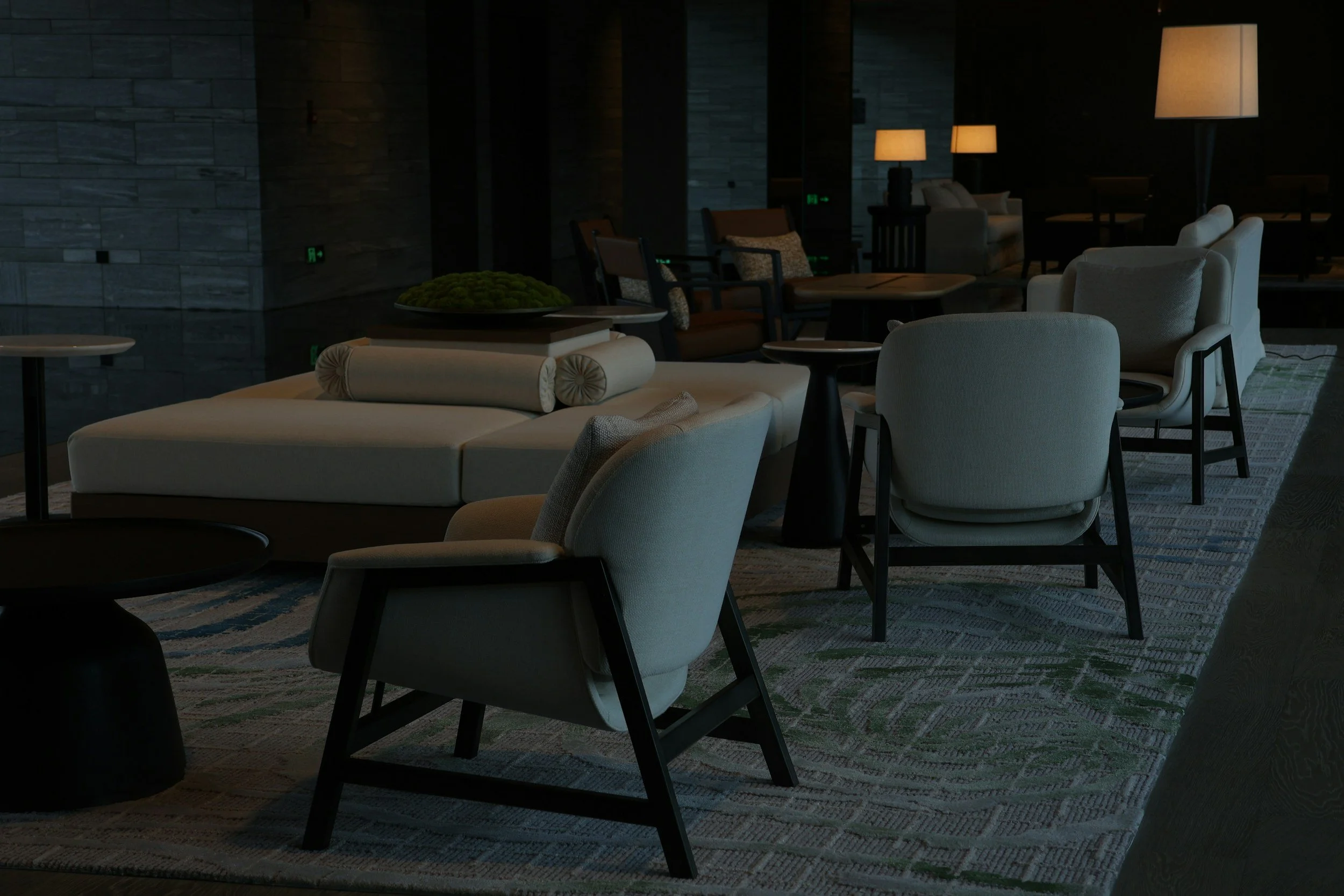 Architectural private environment supporting discreet conversation and longstanding institutional relationships.