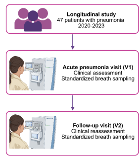 Metabolic alterations in pneumonia assessed by breath analysis: an exploratory paired longitudinal study comparing acute infection and post-recovery states