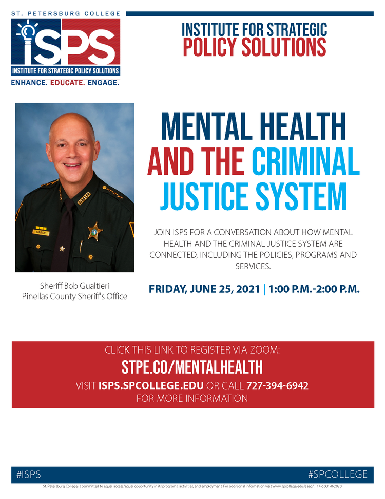 Mental Health and the Criminal Justice System [WEBINAR] — Florida ...