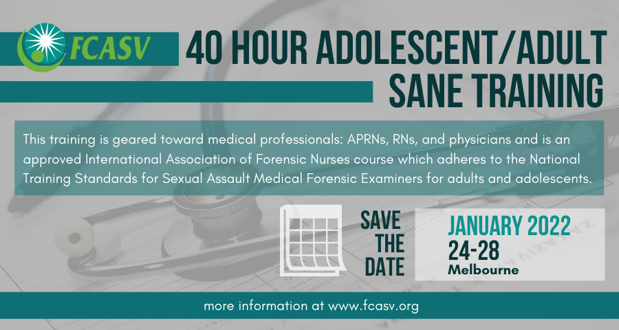 40 HOUR ADOLESCENT/ADULT SANE TRAINING (Melbourne) — Florida Council ...