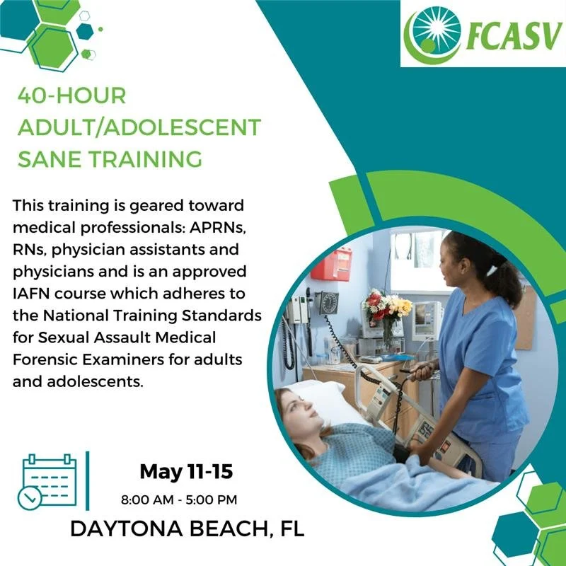 40 HOUR ADULT / ADOLESCENT SANE TRAINING - Daytona Beach, FL