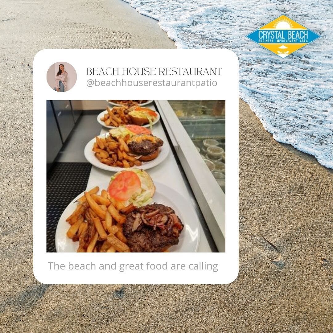 The Beach House Restaurant is open again! 🔥

The beach and the amazing food they make is waiting for you! ❤️

If you are looking for the perfect dinner opportunity this long weekend visit them at 4130 Erie Rd, Crystal Beach.☀️