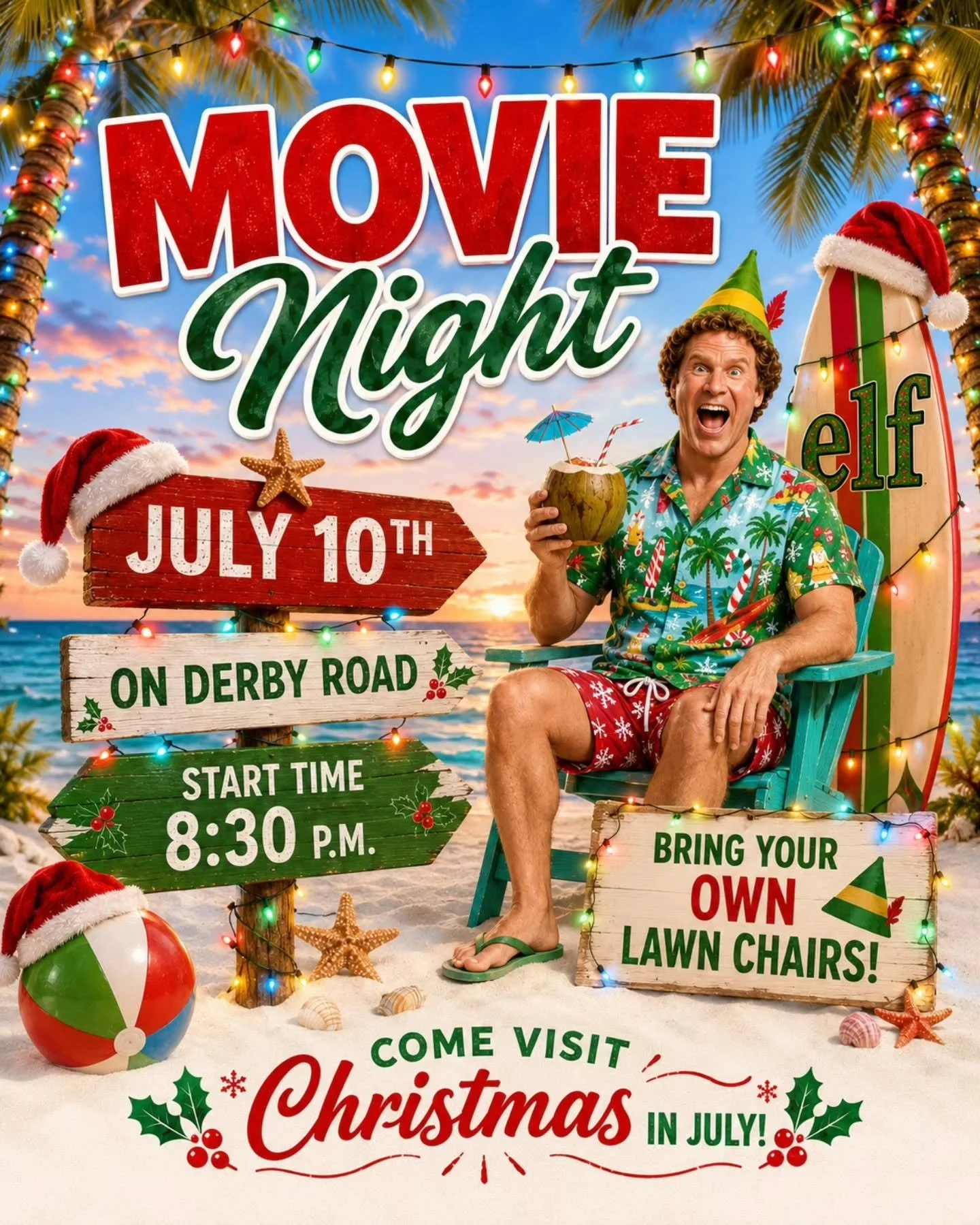 Christmas in July Movie Night