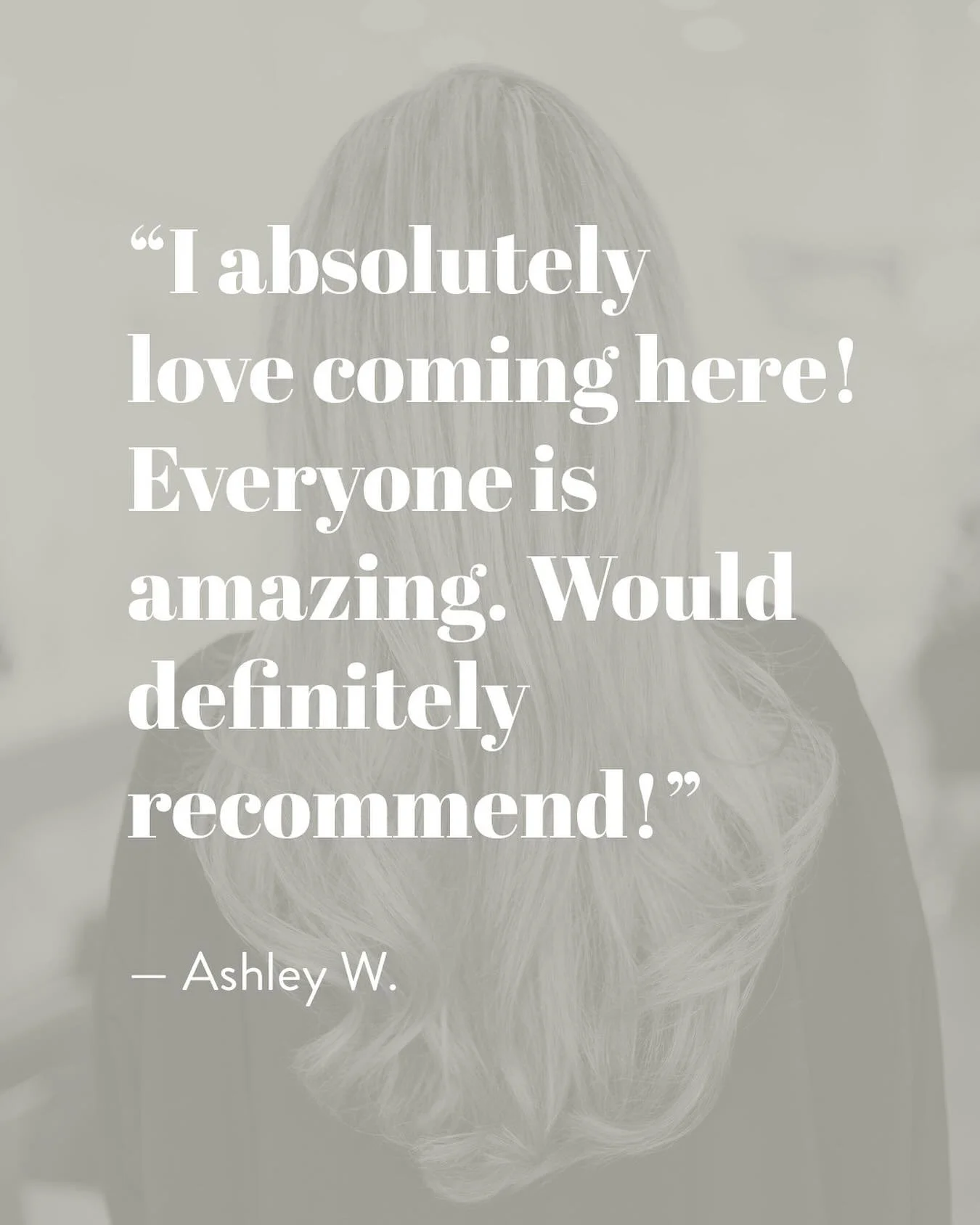 &ldquo;I absolutely love coming here! Everyone is amazing. Would definitely recommend!&rdquo;

&mdash; Ashley W.

Schedule an appointment today and see why our customers rave about Imagin&eacute; Salon.

#imaginesalon #dekalbcounty #sycamore #salon