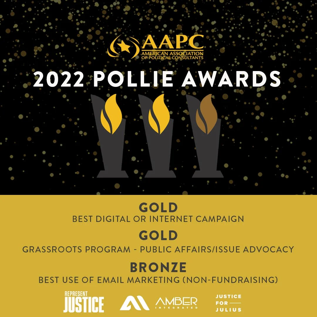 Amber Integrated Wins Multiple Awards for Work on “Justice for Julius”  Campaign