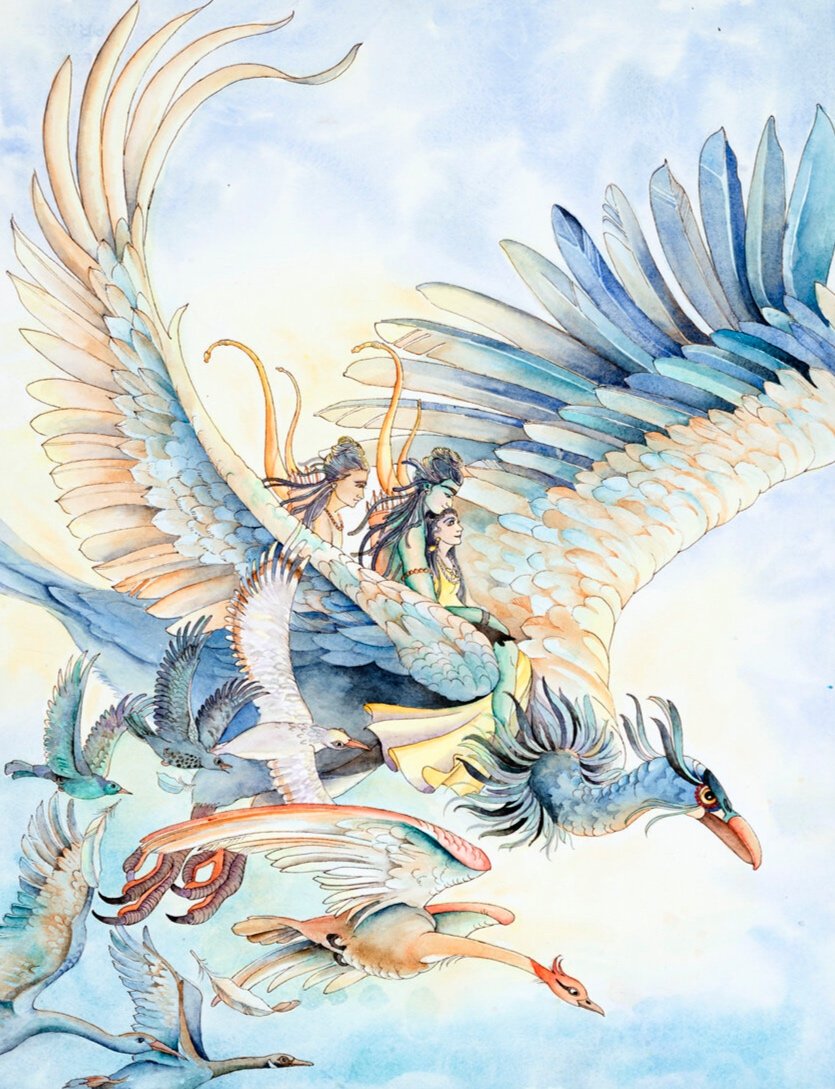 11x15.Flying+on+the+back+of+Jatayu.jpg