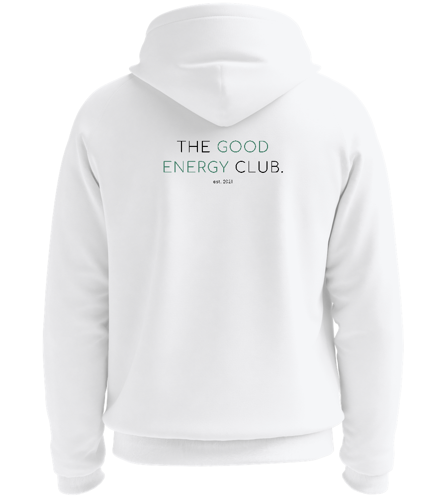 Hoodie weiß "The Good Energy Club"