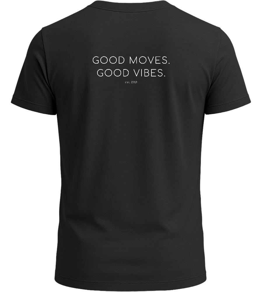T-Shirt schwarz "Good Moves. Good Vibes."