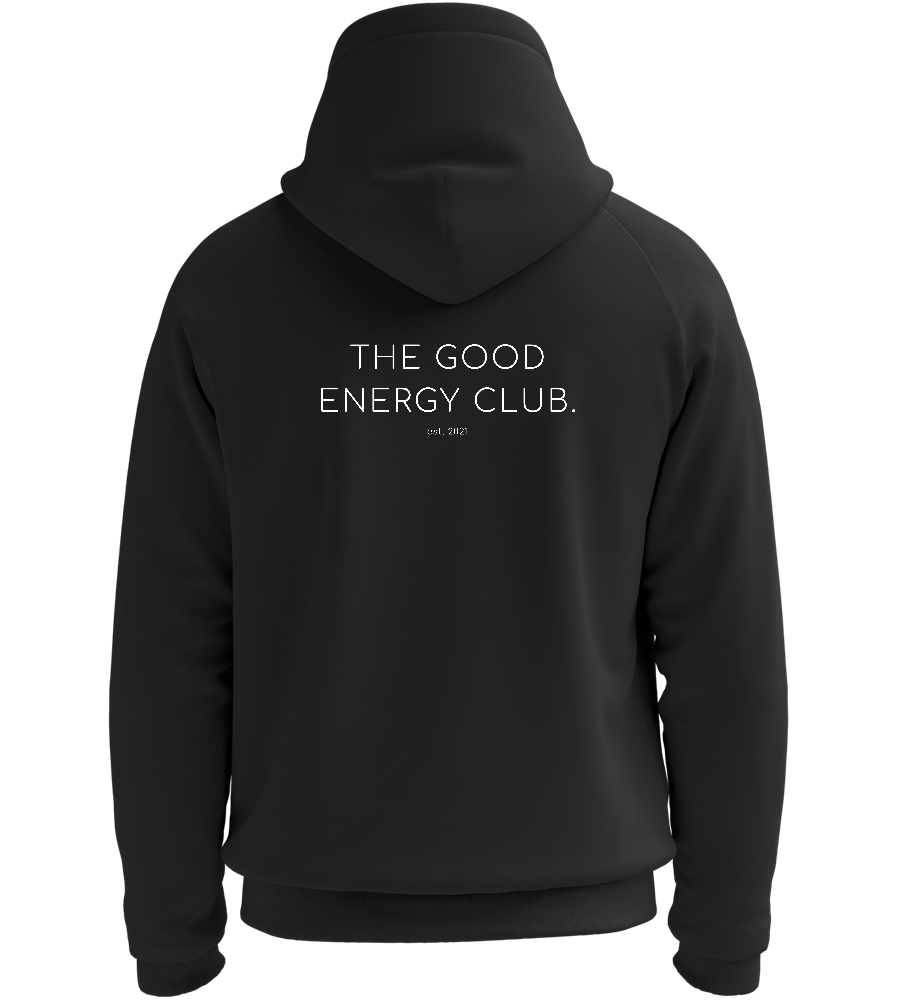 Hoodie schwarz "The Good Energy Club."