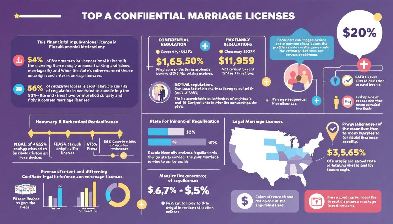 A visual representation of financial implications related to confidential marriage licenses.