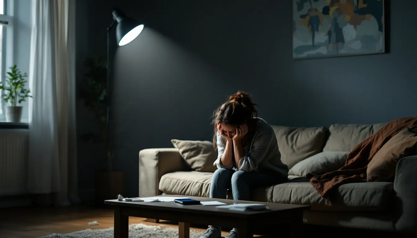 Visual representation of the impact of constant criticism on self-esteem and emotional health.