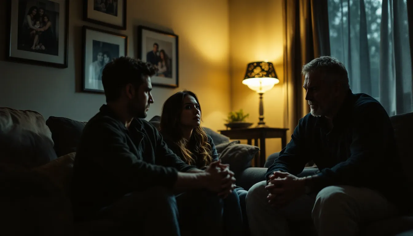 A couple discussing boundaries with in-laws, emphasizing the importance of clear communication.