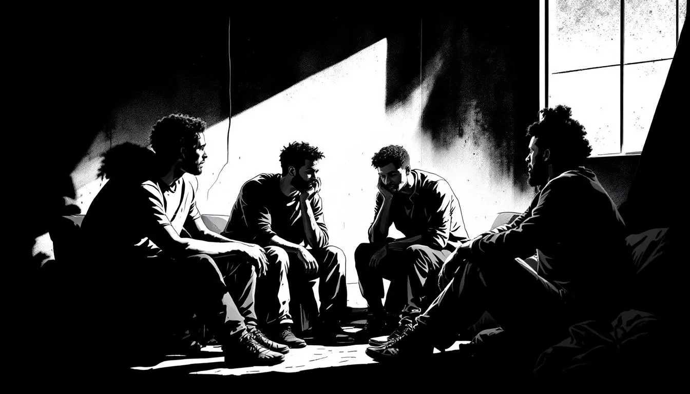 A supportive community helping in recovery from emotional trauma.