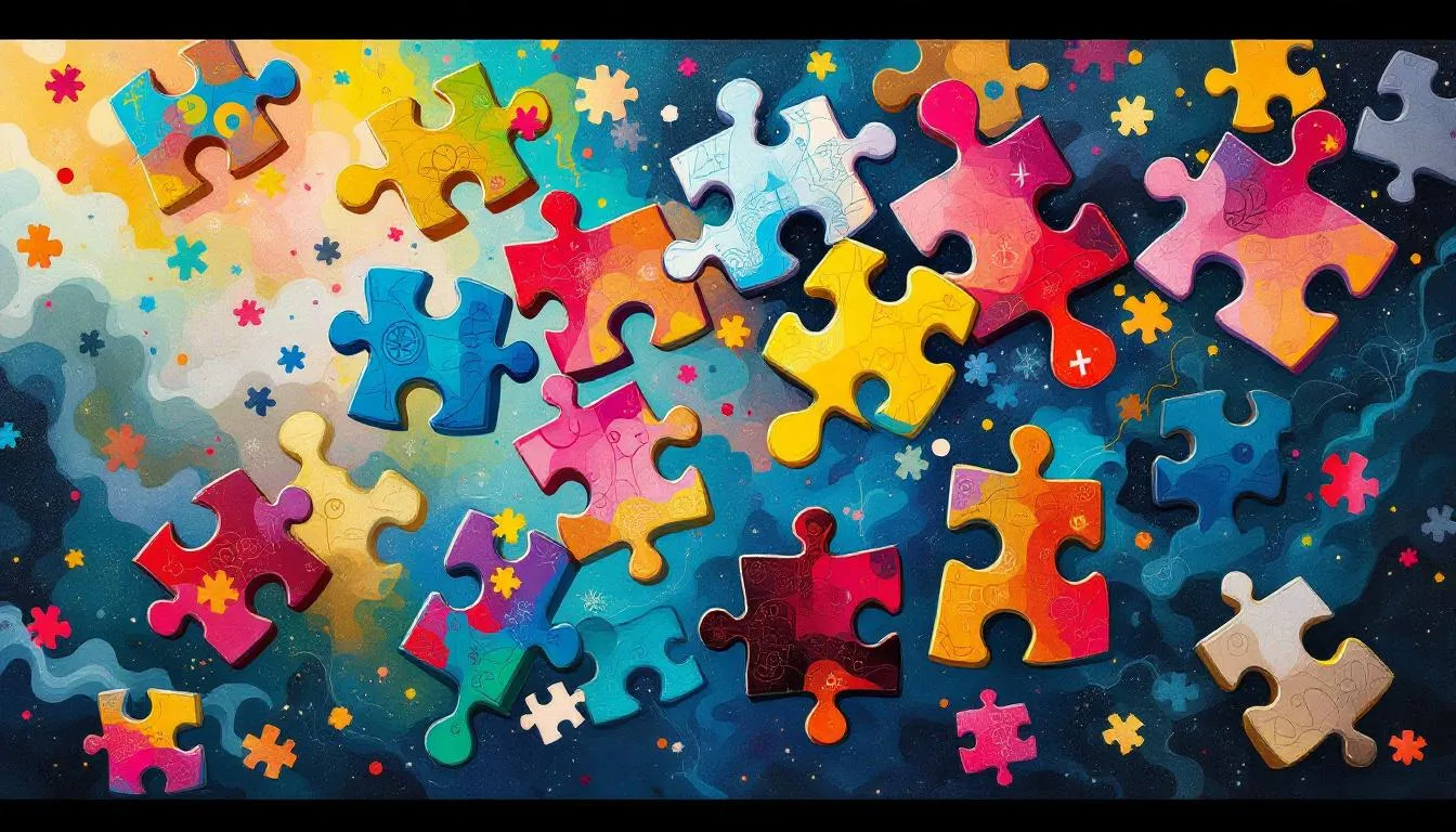 Different types of relationships represented through interconnected symbols.