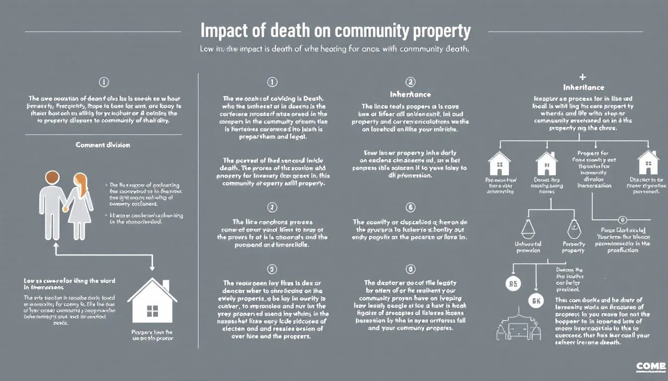 A visual representation of the impact of death on community property.