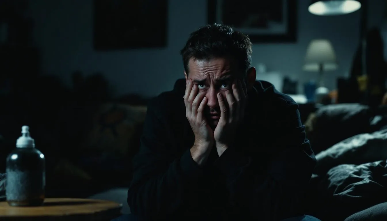 A visual representation of the impact of gaslighting on mental health, depicting a person in distress.