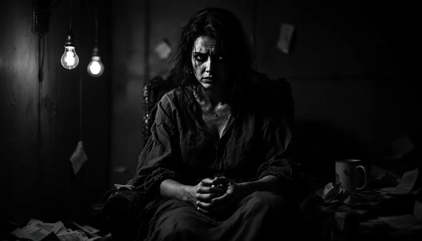 An evocative image showing the emotional impact on victims of narcissist con artists.