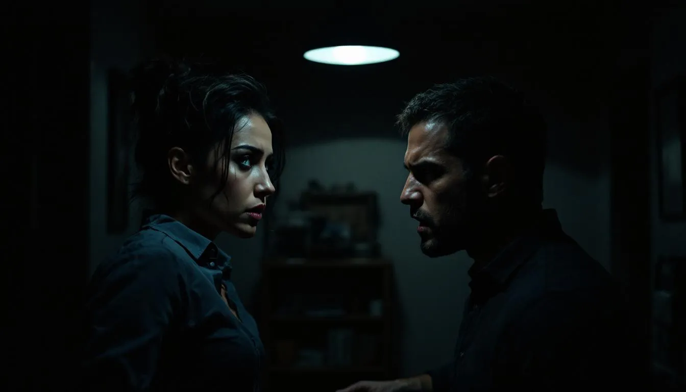 A creative depiction of manipulating reality in relationships, showcasing the impact of controlling behavior.