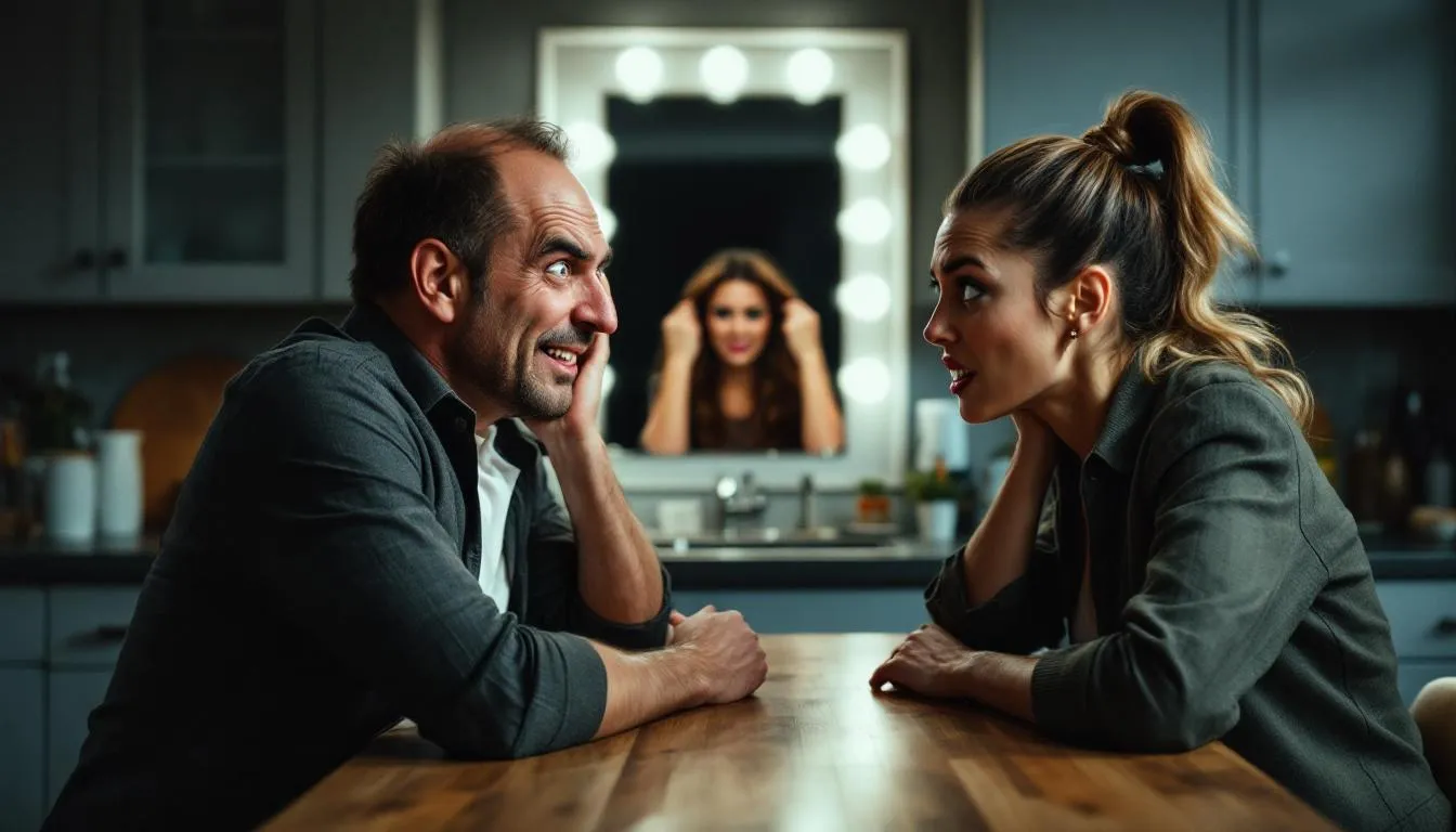 A couple discussing strategies to protect their marriage from a narcissist sister-in-law.